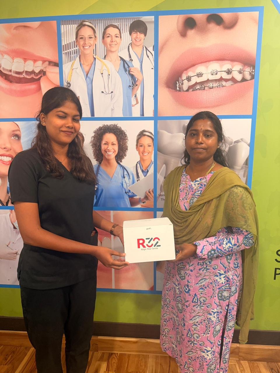 R32 dental aligner handover at Glodent Mylapore
